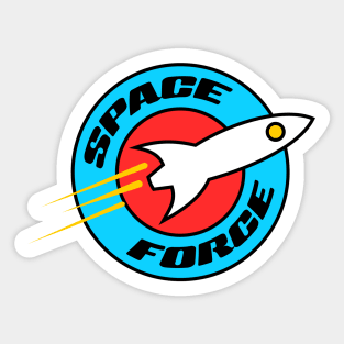 U.S. Space Force logo funny humorous spaceship Sticker